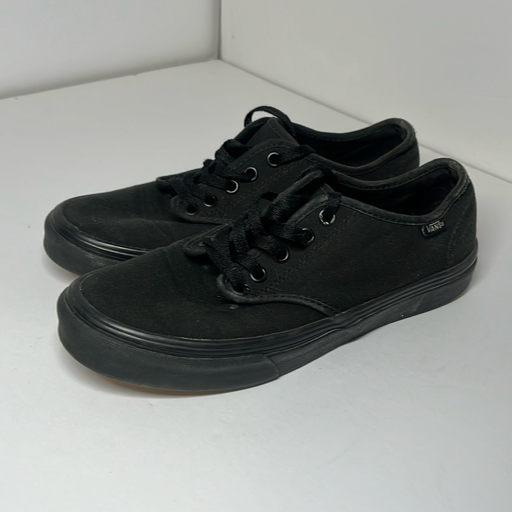 Black low top Vans